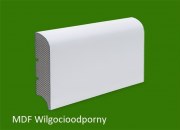 Listwa przypodłogowa MDF biała lakierowana - 100 x 19 PLUS - wilgocioodporna
